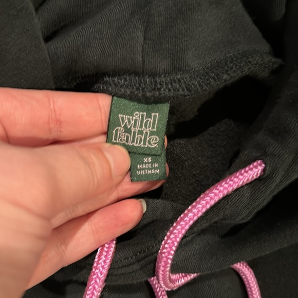 Wild Fable cropped style hoodie side XS - Picture 3 of 4